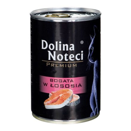 Macska eledel Dolina Noteci Premium Lazac szín 400 g MOST 2042 HELYETT 1224 Ft-ért!