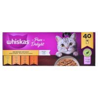   Macska eledel Whiskas Pure Delight Csirke Pulyka Kacsa madarak 40 x 85 g MOST 16157 HELYETT 9913 Ft-ért!