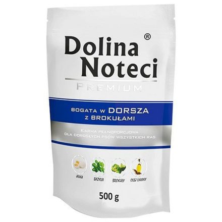 Nedves étel Dolina Noteci Premium Borjúhús Tőkehal Disznó Brokkoli 500 g MOST 2939 HELYETT 1761 Ft-ért!