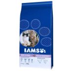   Macska eledel IAMS Pro Active Health Adult & Senior Lazac szín 15 kg MOST 45679 HELYETT 34377 Ft-ért!