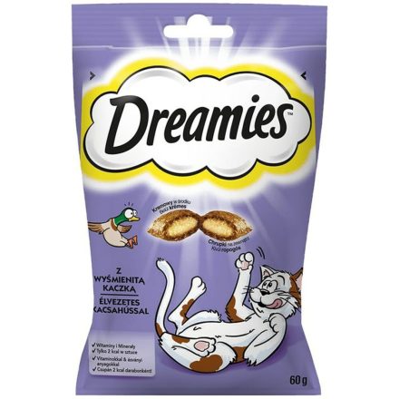 Snack for Cats Dreamies Édesség Kacsa 60 L 60 g MOST 2166 HELYETT 1298 Ft-ért!