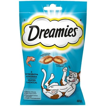 Snack for Cats Dreamies Édesség Lazac szín 60 L 60 g MOST 1756 HELYETT 1050 Ft-ért!