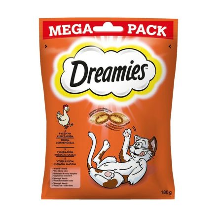 Snack for Cats Dreamies 180 g Édesség Csirke 180 ml MOST 5151 HELYETT 3084 Ft-ért!