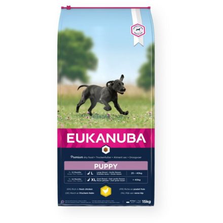 Takarmány Eukanuba Puppy Kölyök/Fiatal Csirke 15 kg MOST 41000 HELYETT 30855 Ft-ért!