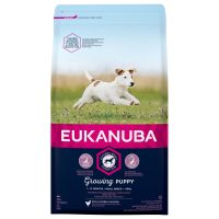   Takarmány Eukanuba Growing Puppy Small Breed Kölyök/Fiatal Csirke 3 Kg MOST 13450 HELYETT 8251 Ft-ért!