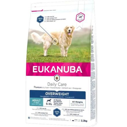 Takarmány Eukanuba Daily Care Overweight Felnőtt Csirke Pulyka 12 kg MOST 46035 HELYETT 31368 Ft-ért!