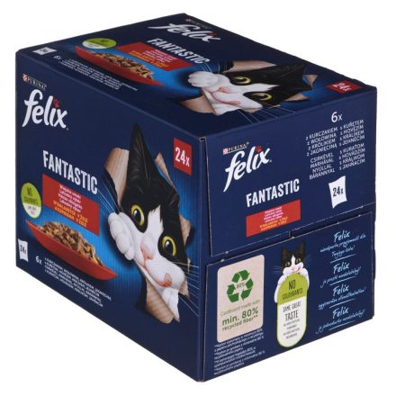 Macska eledel Purina Csirke Borjúhús Bárány Nyúl 24 x 85 g MOST 14131 HELYETT 8673 Ft-ért!