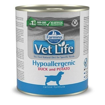 Nedves étel Farmina Vet Life Diet Hypoallergenic Kacsa Édesburgonya 300 g MOST 5027 HELYETT 3009 Ft-ért!