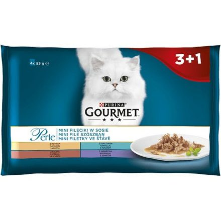 Macska eledel Purina Gourmet Tonhal Bárány Kacsa 4 x 85 g MOST 3952 HELYETT 2365 Ft-ért!