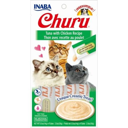 Snack for Cats Inaba EU102 4 x 14 g Édesség Csirke Tonhal MOST 3194 HELYETT 1910 Ft-ért!