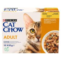   Macska eledel Purina Cat Chow Csirke Cukkini 10 x 85 g MOST 9328 HELYETT 5721 Ft-ért!