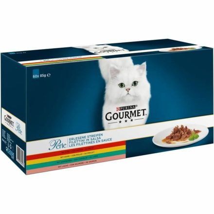 Macska eledel Gourmet Perle Mix Csirke Lazac szín Hal Borjúhús Nyúl 60 x 85 g MOST 36220 HELYETT 24679 Ft-ért!