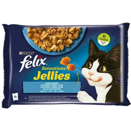 Macska eledel Purina Felix Sensations Lazac szín Tőkehal 4 x 85 g MOST 3024 HELYETT 1811 Ft-ért!