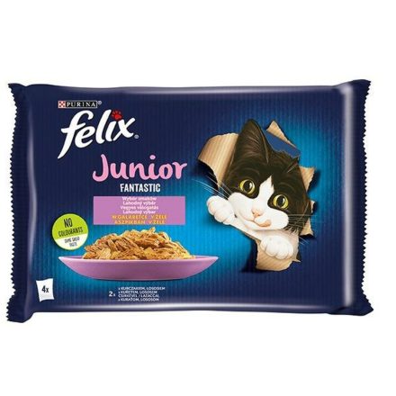 Macska eledel Purina Fantastic Csirke Lazac szín 340 g MOST 3024 HELYETT 1811 Ft-ért!