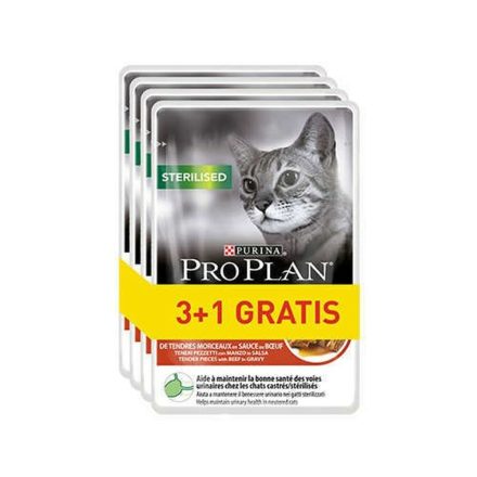 Macska eledel Purina Pro Plan Sterilised Pulyka 4 x 85 g MOST 4509 HELYETT 2695 Ft-ért!