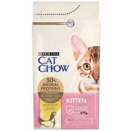 Macska eledel Purina Cat Chow Kitten Csirke 1,5 Kg MOST 7634 HELYETT 4688 Ft-ért!