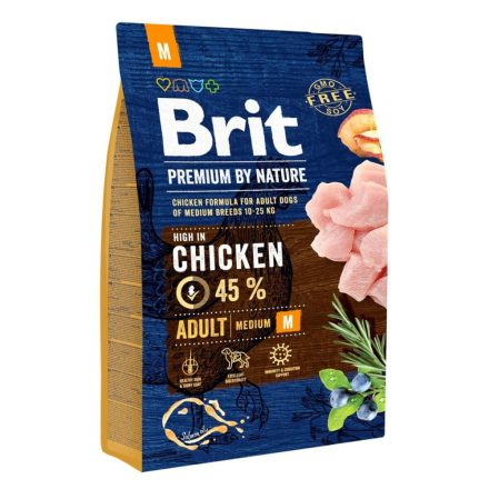 Takarmány Brit Premium by Nature Adult Felnőtt Csirke 8 kg MOST 23265 HELYETT 15667 Ft-ért!