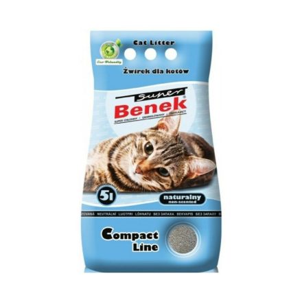 Macska alom Super Benek Compact Natural 5 L MOST 5538 HELYETT 3315 Ft-ért!