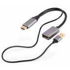   DisplayPort HDMI Adapter GEMBIRD A-HDMIM-DPF-02 Fekete 4K Ultra HD (1 egység) MOST 24649 HELYETT 16602 Ft-ért!