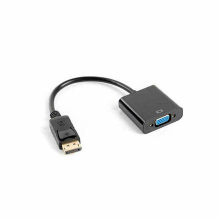 DisplayPort VGA Adapter Lanberg AD-0002-BK Fekete MOST 4308 HELYETT 2580 Ft-ért!