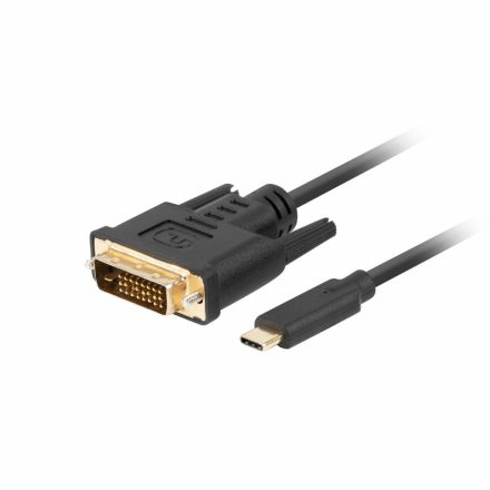 USB-C - DVI-D Kábel Lanberg CA-CMDV-10CU-0005-BK Fekete 50 cm MOST 10542 HELYETT 6465 Ft-ért!