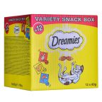   Snack for Cats Dreamies Variety 12 x 60 g Csirke Lazac szín Sajt MOST 11346 HELYETT 6961 Ft-ért!