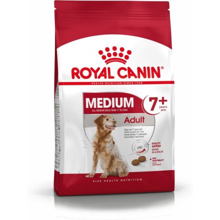 Takarmány Royal Canin Medium idősebb madarak 15 kg MOST 73159 HELYETT 56303 Ft-ért!