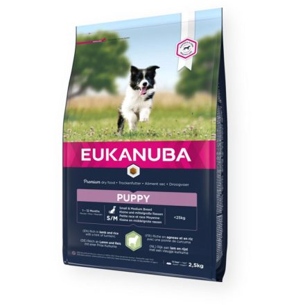 Takarmány Eukanuba Pupopy Small & Medium Kölyök/Fiatal Bárány 2,5 kg MOST 12584 HELYETT 7722 Ft-ért!