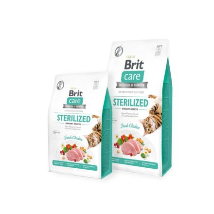 Macska eledel Brit Care Grain Free Sterilized Urinary Health Felnőtt Csirke 7 kg MOST 38911 HELYETT 26515 Ft-ért!