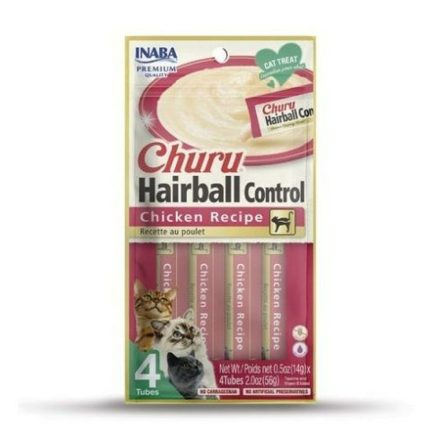 Snack for Cats Inaba Churu Hairball Control Csirke 4 x 14 g MOST 3016 HELYETT 1802 Ft-ért!