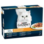   Macska eledel Purina Gourmet Perle Tonhal Pulyka Bárány Kacsa 12 x 85 g MOST 6907 HELYETT 4134 Ft-ért!