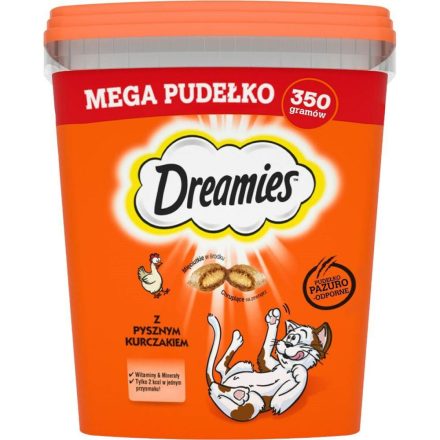 Snack for Cats Dreamies Mega 2 x 350 g Csirke Sajt 350 g MOST 6737 HELYETT 4035 Ft-ért!