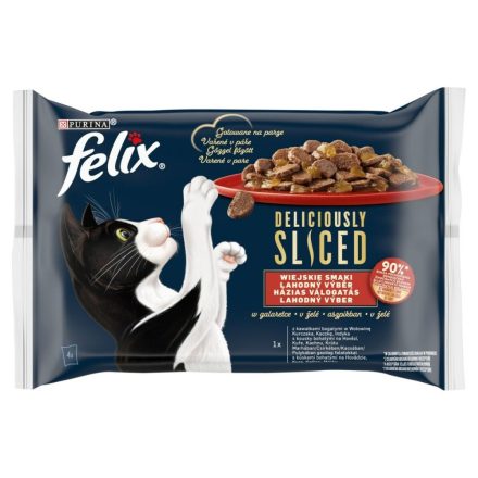 Macska eledel Purina Deliciously Csirke Pulyka Borjúhús Kacsa 4 x 80 g MOST 3859 HELYETT 2307 Ft-ért!