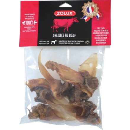 Kutya rágójátékok Zolux Beef ear Marha- és borjúhús 400 g MOST 9954 HELYETT 6110 Ft-ért!