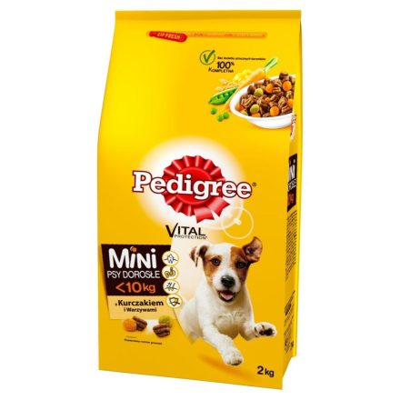 Takarmány Pedigree Adult Mini Csirke 2 Kg MOST 11114 HELYETT 6821 Ft-ért!