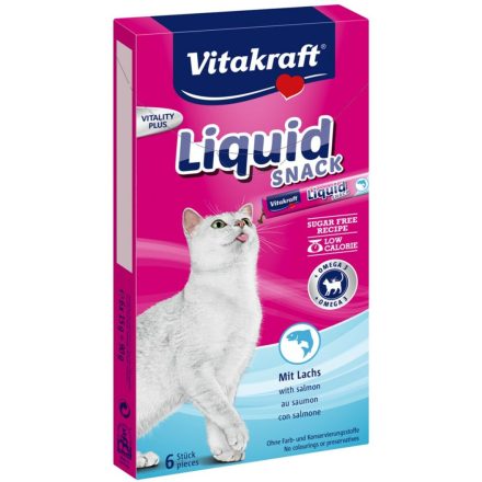 Snack for Cats Vitakraft Liquid Snack Salmon Csirke Hal Disznó 90 g MOST 3511 HELYETT 2100 Ft-ért!