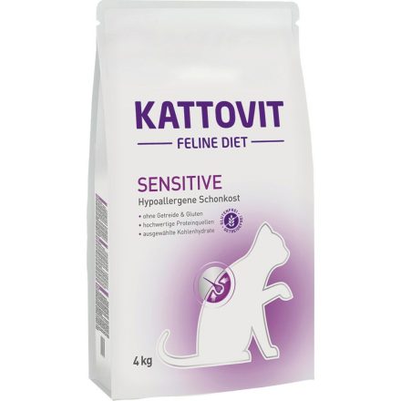 Macska eledel Kattovit Sensitive 4 Kg MOST 39406 HELYETT 26853 Ft-ért!