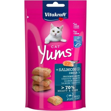 Snack for Cats Vitakraft Cat Yums Salmon Hal 40 g MOST 1988 HELYETT 1191 Ft-ért!