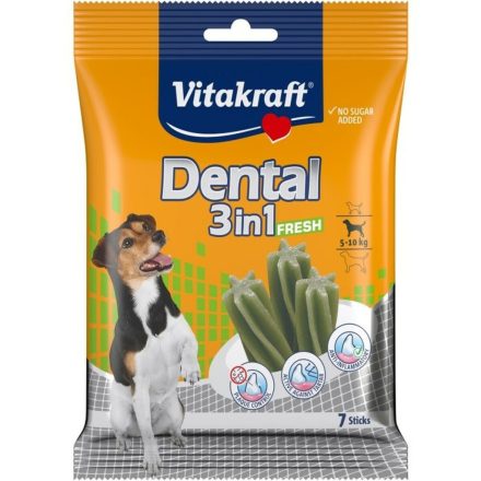 Kutya Snack Vitakraft Dental Fresh 3in1 S 120 g MOST 2166 HELYETT 1298 Ft-ért!