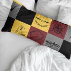   Párnahuzat Harry Potter Hogwarts Többszínű 175 Szálak 45 x 110 cm 100% Pamut MOST 10495 HELYETT 6283 Ft-ért!