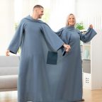   Kettős ujjú takaró központi zsebbel Doublanket InnovaGoods MOST 30929 HELYETT 8979 Ft-ért!