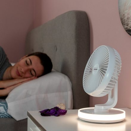 LED-es, újratölthető asztali ventilátor FanLed InnovaGoods Ø6,6'' 4000 mAh MOST 46398 HELYETT 16188 Ft-ért!